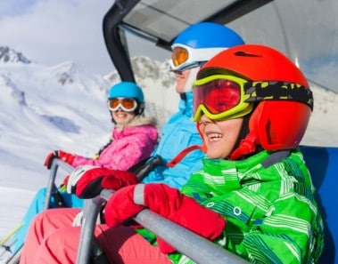 Esquiar con niños