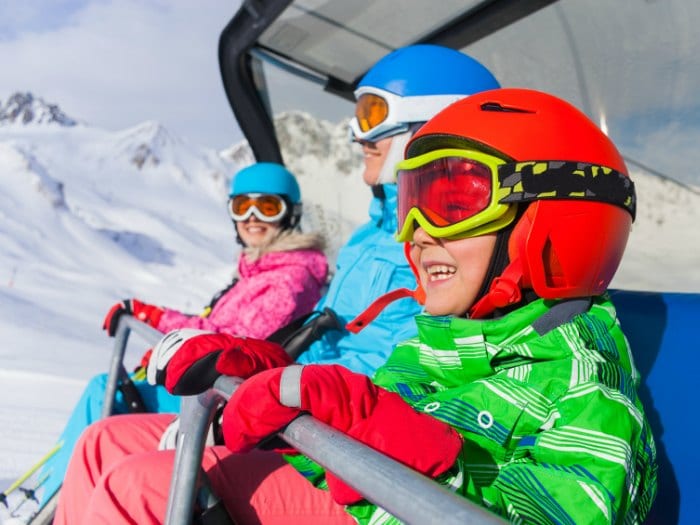 Esquiar con niños