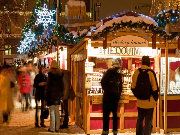 Mercados navideños en Praga, República Checa.