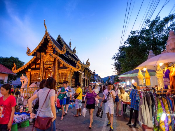 Mercado en Chiang Mai, Tailandia