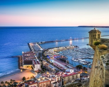 Vistas desde el Castillo Santa Barbara, Alicante