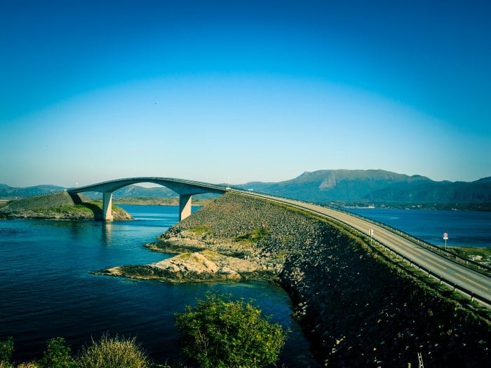 Beautiful Atlantic road . Norway