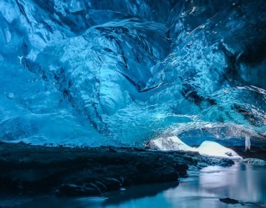 Cueva de hielo Skaftafell en Islandia