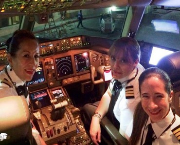 Primer vuelo transpacífico tripulado sólo por mujeres. ¿Gran avance en igualdad?